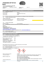 PANDOMO® EP Patch Resin Fiche téchnique de sécurité