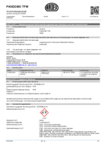 PANDOMO® TFW Safety Data Sheet