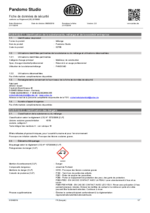 PANDOMO® Studio Fiche téchnique de sécurité