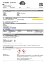 PANDOMO® EP Patch Resin Safety Data Sheet