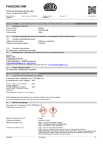 PANDOMO® MW Fiche de données de sécurité