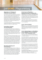 PANDOMO® Cleaning Brochure