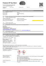 PANDOMO® EP NOUVEAU Fiche de sécurité Resin