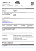 PANDOMO® SP-SL Fiche de données de sécurité