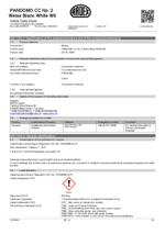 PANDOMO® CC White Safety Data Sheet